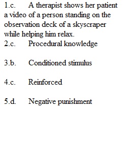 Psyc 101.Chapter 7 Hw